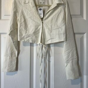 Abercrombie & Fitch Tie Front Blouse